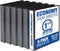 Samsill Economy 1.5 Inch 3 Ring Binder, Made in The USA, Black, 6 Pack with Customizable Clear View Cover