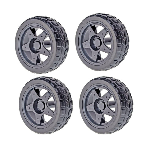 ALLPARTZ 4PCS 65mm TT Motor Wheels Smart Car Chassis Robot Remote Control Car