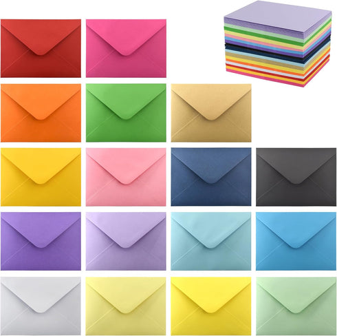 VANRA 170 Pack A6 Envelopes for Invitations, Self Seal Colorful Bulk for 4x6 Greeting Cards & Wedding Invitations