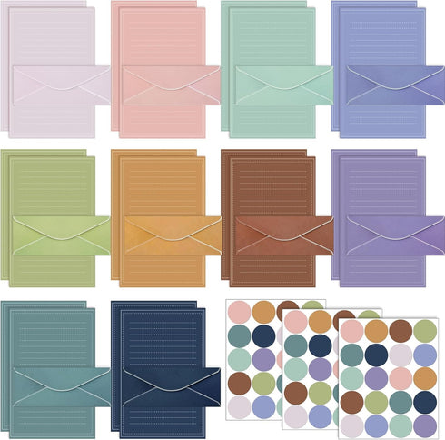 TaoBary 160 Packs Stationery Paper Set (50 Double Sided Stationery Writing Papers 50