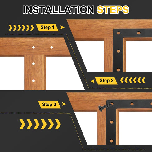 6Pcs 4.72"x4.72" (120x120mm, uxcell L-Shaped Brackets Corner Brace, Corner Bracket Shelf Bracket Right Angle Brackets