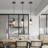 WILON Pendant Lights for Kitchen Island, Seeded Glass Mini Pendant Light Fixtures Farmhouse Pendant Lighting Metal