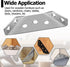 Jiozermi 10PCS 90 Stainless Steel Furniture Corner Connector, Silver Shelf Brackets Metal Corner Brackets for Wood L