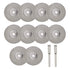 uxcell 10 Pcs Diamond Cutting Wheels, 30mm Cut Off Wheel with 2 Pcs Mandrels for Rotary Tool