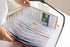 Expanding File Folder with Labels - 13 Pocket Accordion Document Organizer, Expanding Zip File Folder for Letter A4