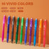 ParKoo Retractable Erasable Gel Pens, Clicker, Fine Point 0.7mm, Assorted Color Inks, 10-Pack