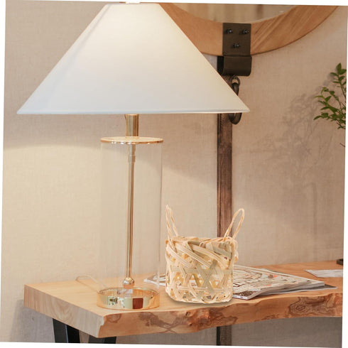 2pcs ABOOFAN Hand-woven Bamboo Lampshade Small Lampshades for Table Lamps Rustic Decorative Ceiling Light Covers