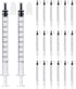 20 Pcs Syringe with Cap, Plastic Dispensing Syringes for Liquid Measurement, Multifunction Lab Utensils for Feeding