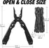 FLISSA 16-in-1 Stainless Steel Multi Tool, EDC Multitool with Pocket Knife, Pliers, Belt Clip and Oxford Sheath, Self-locking Utility Multi-Tool for Camping Survival Outdoor Activities by FLISSA