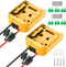 2 Pack Power Wheels Adapter for Dewalt 20V Battery with Switch, Fuse & Wire Terminals for DIY Ride On Truck