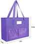 Desktop File Organizer Box, Collapsible Hanging Filing Box, Home Office Document Storage Organizer with Front Pocket