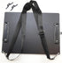 Black Metal Two Clips Clipboards, A4/Letter Size (9.5" X 12.6"), Aluminum Clipboard with Shoulder Strap for Office