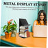 Cabilock Wide Bookshelf Rack Bookends for Heavy Books Flyer Holder Heavy Duty Easel Stand Metal Bookends Picture Frame