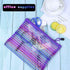 Zipper Mesh Pouch, 6 Pcs 6 Colors 9.8"x 7" Document Bag Storage Pouch for Travel and Office Supplies