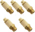 E-outstanding 5Pcs Pneumatic Muffler Silencer, Adjustable 1/4 Inch Threaded Air Filter Flow Speed Controller