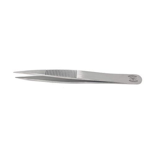 Scientific Labwares Stainless Steel Lab Forceps with Straight Strong Tips (4.25 in.)