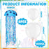 Lunmon 8 Sets 8 10 Inch 100 5/10 Inch Sponge Themed Birthday Party Decoration or Jellyfish Hanging Paper Lanterns Pcs