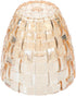 Housoutil Aromatherapy Table Lamp Shade Glass Candle Cover 3.54X3.54X3.34In Multi-Functional Candle Holder