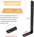 6PCS 6"2"(15050mm) 42lb, LSK L Bracket, Shelf Support Corner Bracket for Wooden Board, Max Load : Black