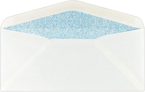 LUXPaper #10 Business Double Window Envelopes | Security Tint | 4 1/8" x 9 1/2" | White | 24lb. Text | 50 Qty by LUXPaper