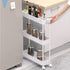 SPACELEAD Slim Storage Cart - 3 Tier Bathroom Rolling Utility Cart, Mobile Shelving Unit Organizer for Narrow Spaces,