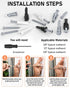 INCLY 200PCS #8 Drywall Anchors Kit, Self Drilling, 100 Zinc Metal & Plastic Dry Wall Anchors and 100 Philips Screws