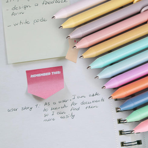WY WENYUAN 12-Pcs Ballpoint Pens, 1.0 mm Medium Point Comfortable Writing Pens for Women