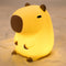 UNEEDE Cute Capybara Night Light, Novelty Animal Silicone Nursery Night Light Rechargeable