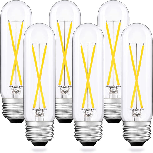 Dimmable T10 LED Bulb Daylight White 5000K, 2W LED Tubular Bulbs 25
