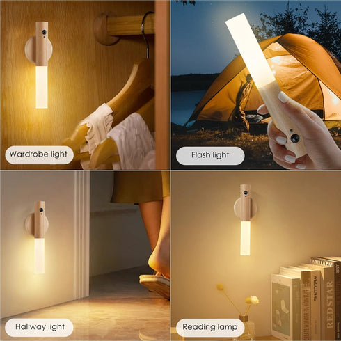 Montford Battery Operated Wall Sconces, Motion Sensor Night Light Magnetic Wall Light Rechargeable Wall Sconce, Peel