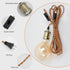 E26 19.68 Insert lamp Holder Cable feet Long, Twine Insert Pendant Light Cable kit, Farmhouse Pendant Light with on/Off