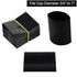Black Shrink Bands - 200 Pieces 50x60mm Shrink Wrap for Hot Sauce Bottles and Liquid Bottles