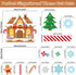 ZOIIWA Winter Christmas Gingerbread House Bulletin Board Set, Gingerbread Man Cutouts for Classroom Home Wall Decor