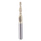 SpeTool Tapered Ball Nose End Mill 1/4" Shank, 1/16" Cutting Radius, ZrN Coated for 3D Carving Engraving Router Bit