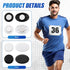 Gosknor 10 Pairs Race Bib Magnets, Oval Race Bib Clips Magnetic Race Bib Holders Running Bib Buckles Bib Fasteners Bib