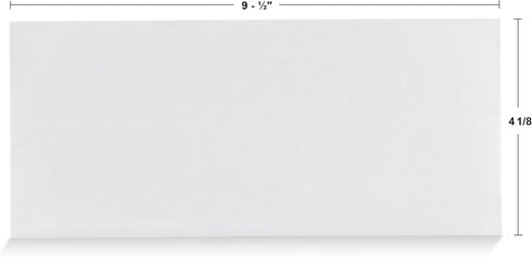 #10 Security Tinted Self-Seal Envelopes - No Window - EnveGuard, Size 4-1/8 X 9-1/2 Inches - White - 24 LB - 100 Count (34100) by Aimoh