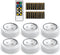 Brilliant Evolution Stick On Push Lights - 6 Pack Remote Controlled LED