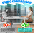 Rongyman Tailbone Ergonomic Seat Cushion with Memory Foam for Office Chair, Car Seat, Non-Slip Cushion, Sciatica