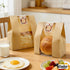 euduv 16"X10"X5" Packaging 50Pcs Extra Large Paper Bread Bags for Homemade Bread with Window & Sticker for xl Sourdough