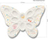 12 12.25 Inch Dolly Parton Jeweled Mosaic Butterfly Figural Deviled Egg Platter Dish, Ceramic Egg Holder Plate, Hole