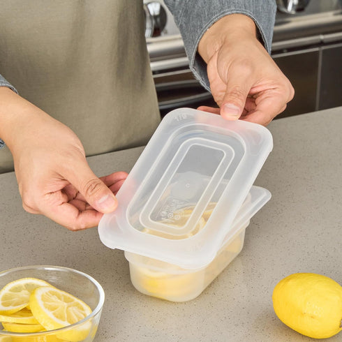 1 Pack 1/9 Commercial Restaurantware Food Storage Container Lid Fits Size Food Pan Polypropylene Plastic Cover Clear