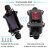 IP67 Waterproof Inline Cord Switch, 16A/250V 20A/125V AC DPST, 4Pin On Off Toggle Switch with Red Light Rocker