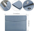 VANRA 1 Piece PU Leather Envelope File Folders, A4 Document Organizer with Magnetic Closure (Blue)