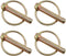 E-outstanding Linch Pin 4PCS 45mm Heavy Duty Lynch Pin, Shaft Locking Pin Fastener Assortment Kit