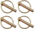 E-outstanding Linch Pin 4PCS 45mm Heavy Duty Lynch Pin, Shaft Locking Pin Fastener Assortment Kit