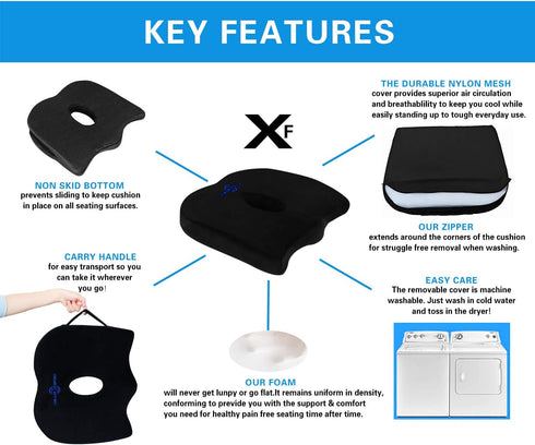 PDWZNBA Lumbar Support Pillow/Cushion/Back Cushion,Memory Foam Orthopedic Backrest for Car/Office Chair/Computer Chair