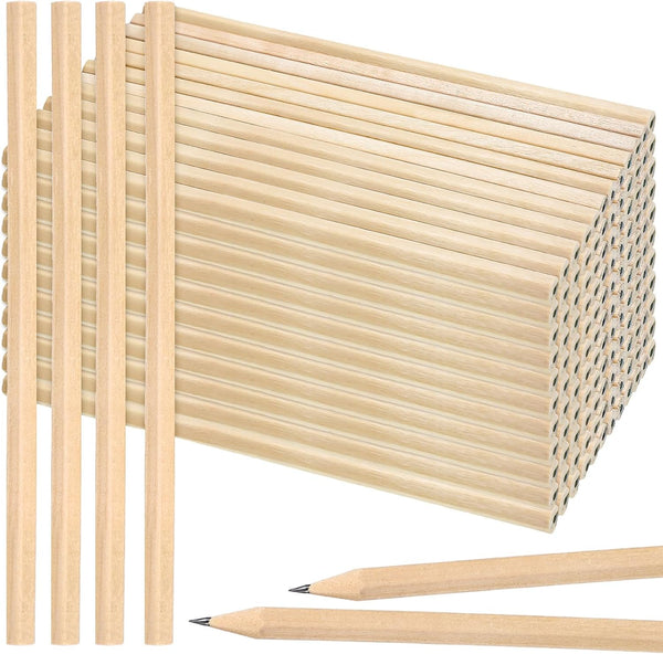 Fumete 500 Pieces Wooden Pencils Bulk, Hexagonal Grip HB Graphite Pencil Pack for Home Office Writing Supplies
