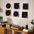 Vinyl Record Holder Storage Wall Mount Shelves, Clear Acrylic CD Rack, 8 Pack for Music Album Display and Kids Bookshelf