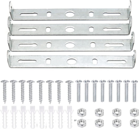 4 Packs Universal Light Fixture Mounting Bracket Square Kit,5.1 inch Ceiling Light