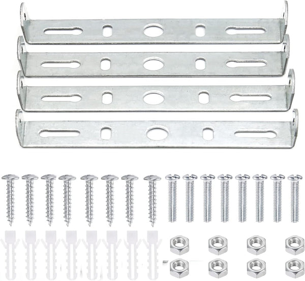 4 Packs Universal Light Fixture Mounting Bracket Square Kit,5.1 inch Ceiling Light